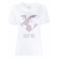 Alberta Ferretti Camiseta com estampa de slogan - Branco