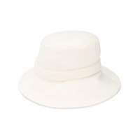 Alberta Ferretti Chapéu bucket com logo - Branco