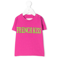 Alberta Ferretti Kids Camiseta com bordado de slogan - Rosa