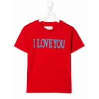 Alberta Ferretti Kids Camiseta com bordado - Vermelho