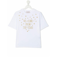 Alberta Ferretti Kids Camiseta com estampa de estrelas - Branco
