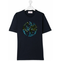 Alberta Ferretti Kids Camiseta com paetÃªs - Azul