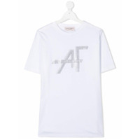 Alberta Ferretti Kids Camiseta de jersey com aplicação de strass - Branco