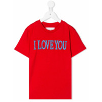 Alberta Ferretti Kids Camiseta I Love You - Vermelho