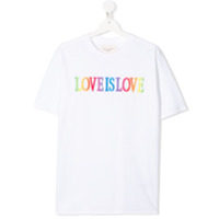 Alberta Ferretti Kids Camiseta Love Is Love - Branco