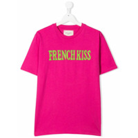Alberta Ferretti Kids Camiseta mangas curtas com estampa de slogan - Rosa