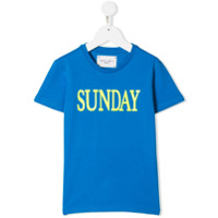 Alberta Ferretti Kids Camiseta 'Sunday' - Azul