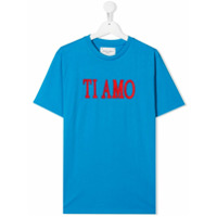 Alberta Ferretti Kids Camiseta Ti Amo - Azul