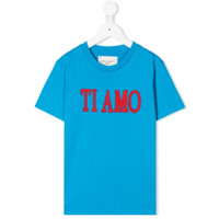 Alberta Ferretti Kids Camiseta Ti Amo - Azul