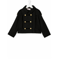 Alberta Ferretti Kids Casaco militar - Preto