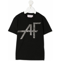 Alberta Ferretti Kids logo print short-sleeved T-shirt - Preto