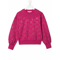 Alberta Ferretti Kids logo print sweatshirt - Rosa