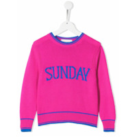 Alberta Ferretti Kids Suéter de tricô Sunday - Rosa