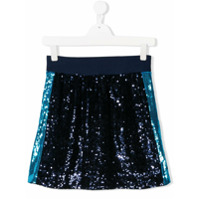 Alberta Ferretti Kids TEEN sequined skirt - Azul