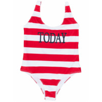 Alberta Ferretti Kids TEEN Today print swimsuit - Vermelho