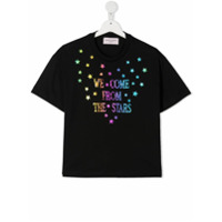 Alberta Ferretti Kids TEEN We Come From The Stars T-shirt - Preto