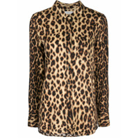 A.L.C. Camisa Emerson com estampa de leopardo - Marrom