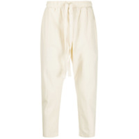 Alchemy Calça cropped com cintura média - Neutro