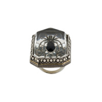 Alexander McQueen Anel de besouro - Prateado