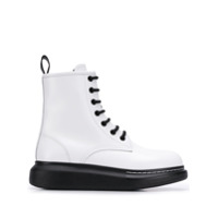Alexander McQueen Ankle boot com plataforma - Branco