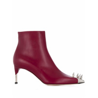 Alexander McQueen Ankle boot com spikes e tachas - Vermelho