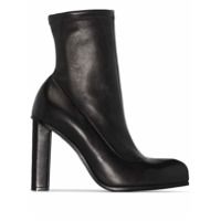 Alexander McQueen Ankle boot de couro com salto 110mm - Preto