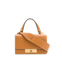 Alexander McQueen Bolsa mini com detalhe de caveira - Marrom