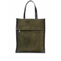 Alexander McQueen Bolsa tote bicolor - Verde