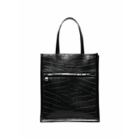 Alexander McQueen Bolsa tote com efeito pele de crocodilo - Preto