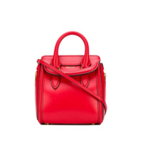 Alexander McQueen Bolsa tote com estampa de logo - Vermelho