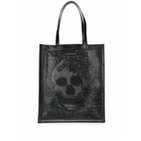 Alexander McQueen Bolsa tote com tachas e caveira - Preto