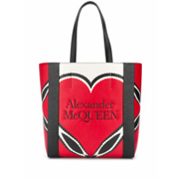 Alexander McQueen Bolsa tote Signature - Vermelho