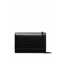 Alexander McQueen Bolsa transversal de couro preta - Preto