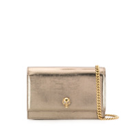 Alexander McQueen Bolsa transversal metalizada - Dourado