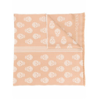 Alexander McQueen Cachecol de lã com estampa de caveira - Neutro