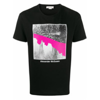 Alexander McQueen Camiseta com estampa gráfica - Preto