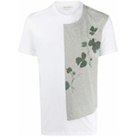 Alexander McQueen Camiseta com recorte floral - Branco