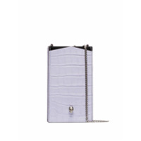 Alexander McQueen Capa para celular com corrente e caveira - Roxo