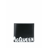 Alexander McQueen Carteira com estampa de grafite McQueen - Preto