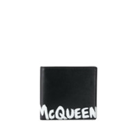 Alexander McQueen Carteira com estampa de grafite - Preto