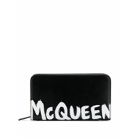 Alexander McQueen Carteira com logo - Preto