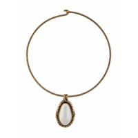 Alexander McQueen Choker com pedra - Dourado