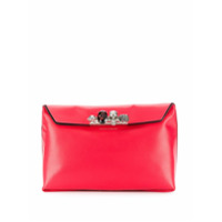 Alexander McQueen Clutch com alça de mão - Vermelho