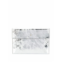 Alexander McQueen Clutch com caveira - Prateado