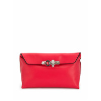 Alexander McQueen Clutch com detalhe de caveira - Vermelho