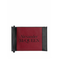 Alexander McQueen Clutch com logo gravado - Vermelho