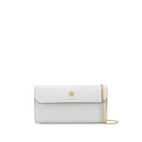 Alexander McQueen Clutch com placa de logo - Branco