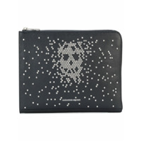 Alexander McQueen Clutch pequena de couro - Preto