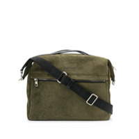 Alexander McQueen debossed-logo briefcase - Verde