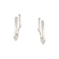 Alexander McQueen Double Layer earrings - Prateado
